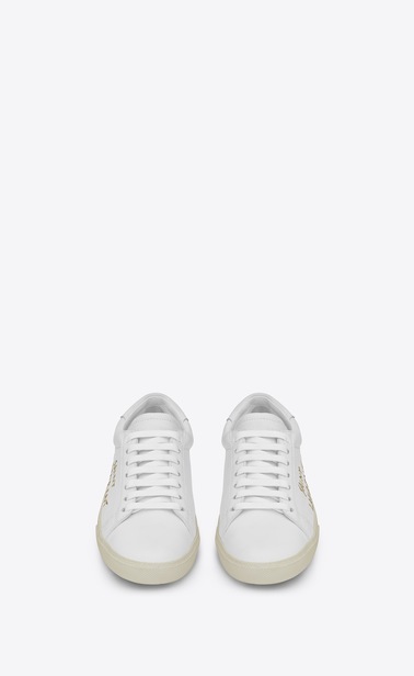 court classic sl/06 embroidered sneaker in leather